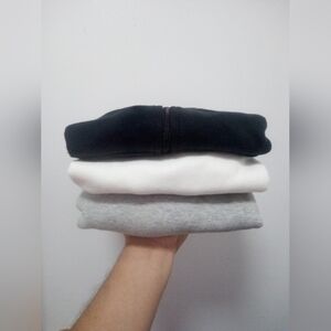 Champion (2) Grey & White & Nike (1) Hoodie Sz Medium Youth Bundle Of 3